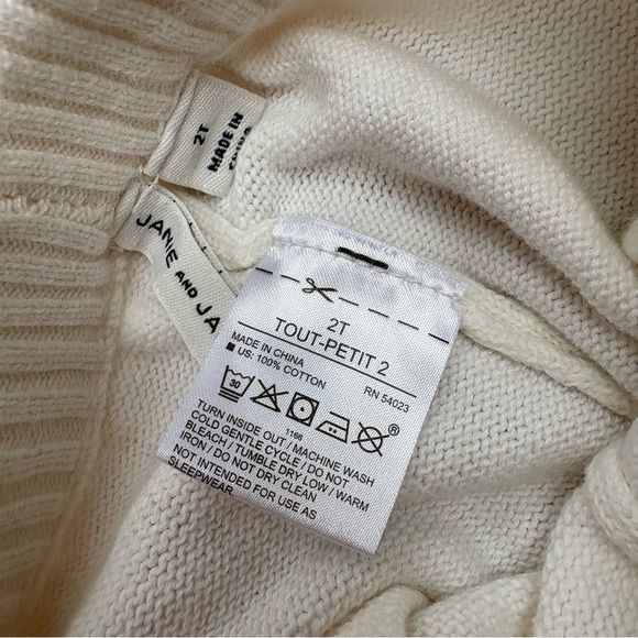 Janie and Jack Toddler Fair Isle Rainbow Cotton Sweater Set - Picture 7 of 8